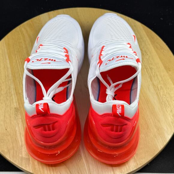 Nike Air Max 270 \'White Bright Crimson\' HJ3222-102 Size 12W/ 10.5M